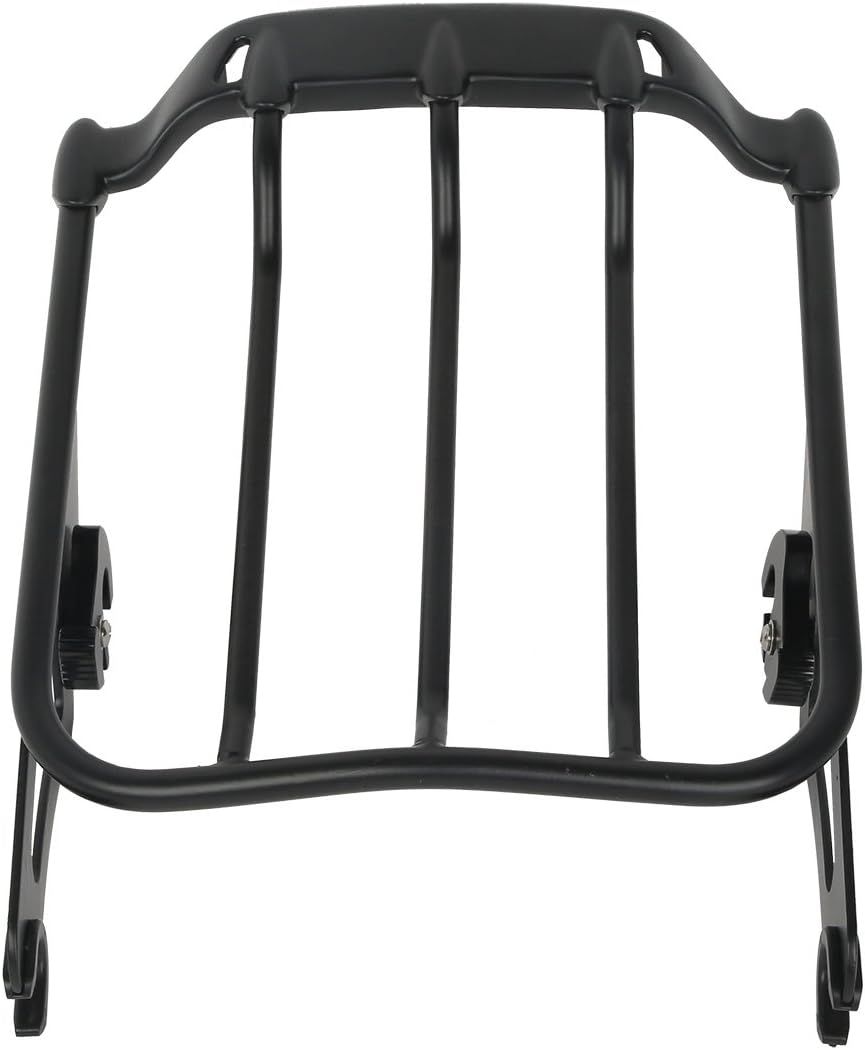 TCT – Portaequipajes desmontable con dos alas de aire, apto para modelos Harley Touring 2009-2019