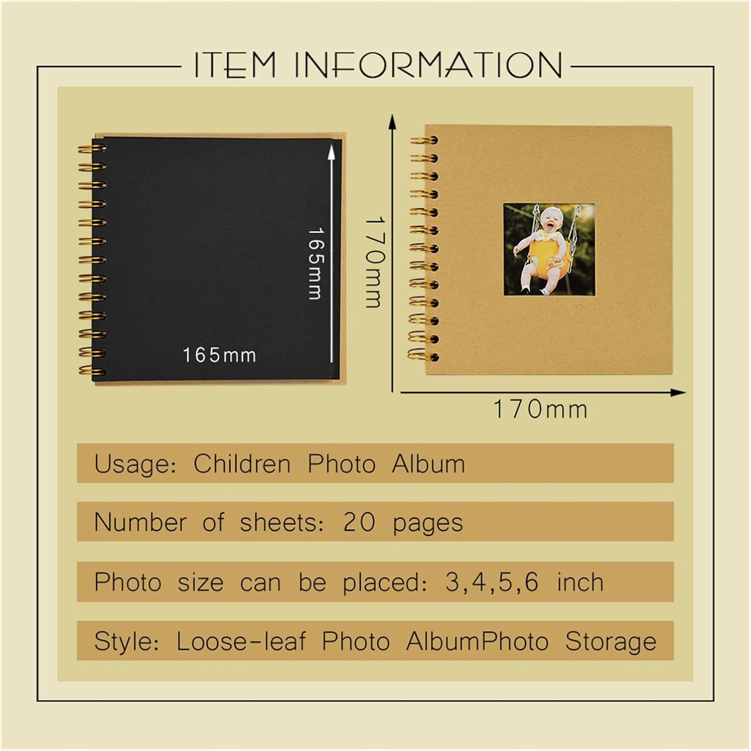 Cuaderno de viaje de aniversario, álbum de fotos de papel, álbum de fotos de fotografía para bebé, álbum de fotos, álbum de fotos, álbum de fotos,