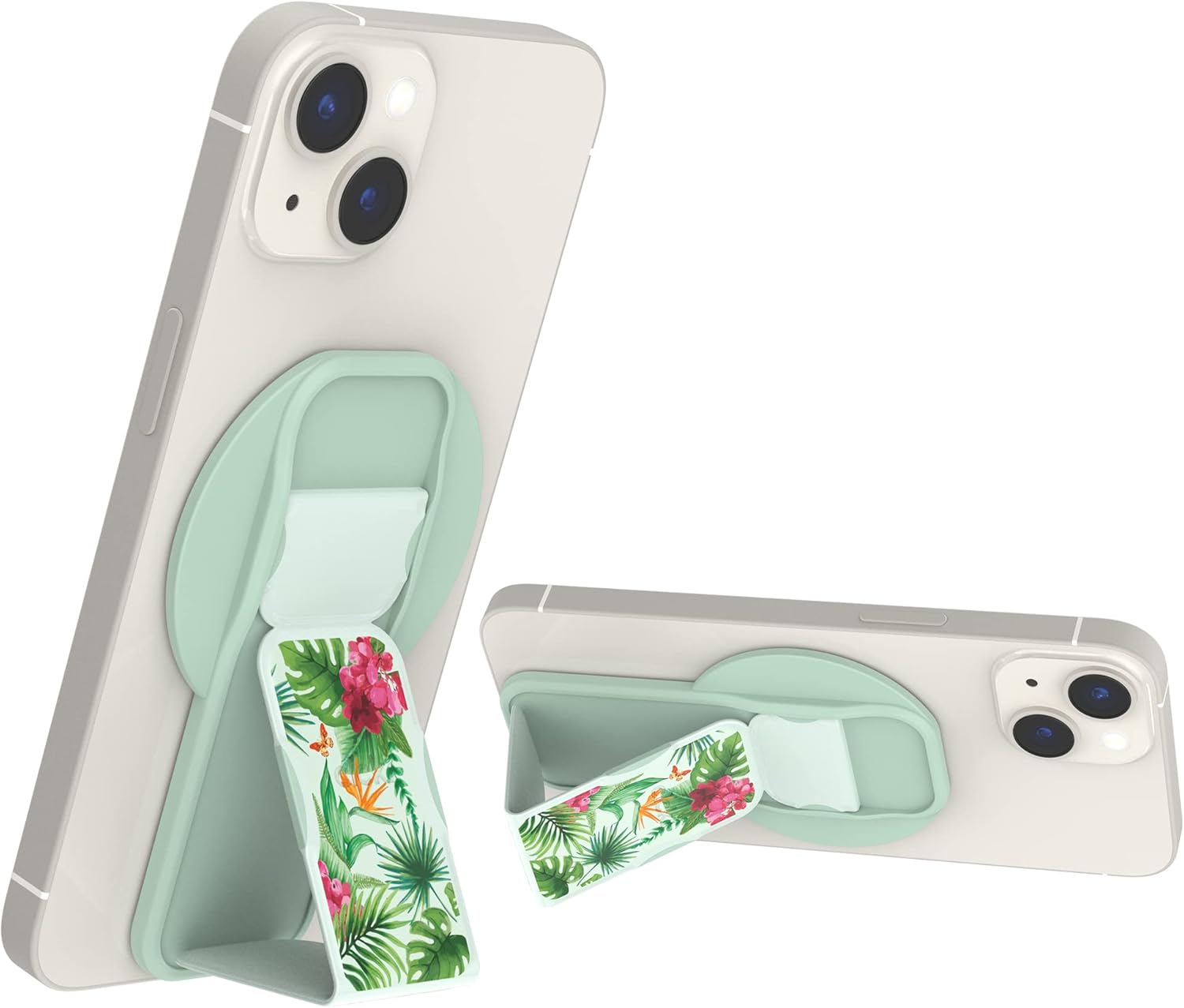 CLCKR Soporte para teléfono y agarre para MagSafe, soporte magnético ajustable y soporte para dedos, diseñado para iPhone 15, 15 Pro, 15 Pro Max, 15