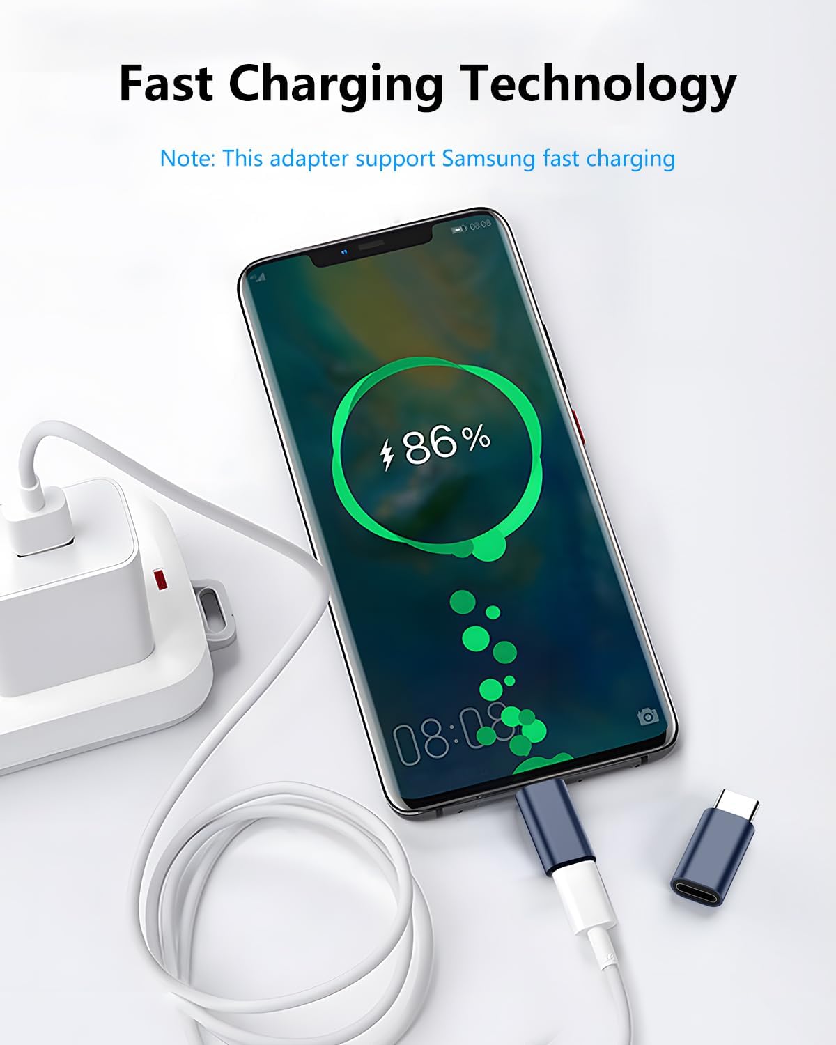 Adaptador Lightning hembra a USB C macho, paquete de 2 adaptadores de iluminación a USB C, carga para iPhone 1515 Pro15 Pro Max15 Plus, para iPad,