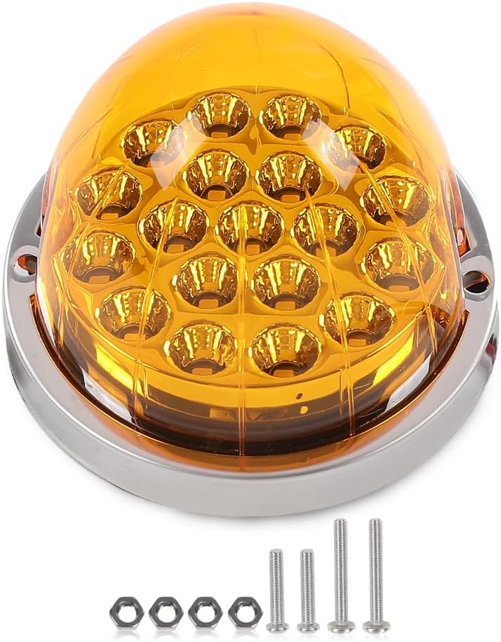 CROSSDESIGN Marcador de luz intermitente sandía (19 LED) universal tled-wca lente amarilla LED blanco cálido