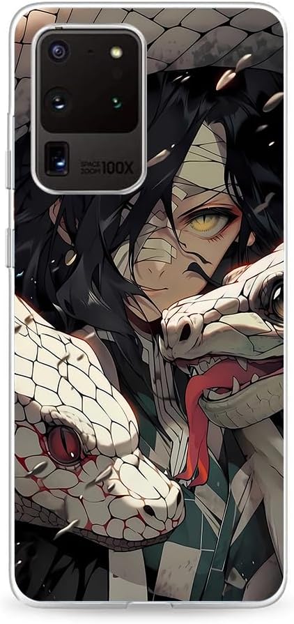 Clear Slim Soft Transparente Durable Caucho Silicona TPU Fundas Fit Funda para Samsung Galaxy S20 Ultra 5G Iguro Obanai Anime Japón 08