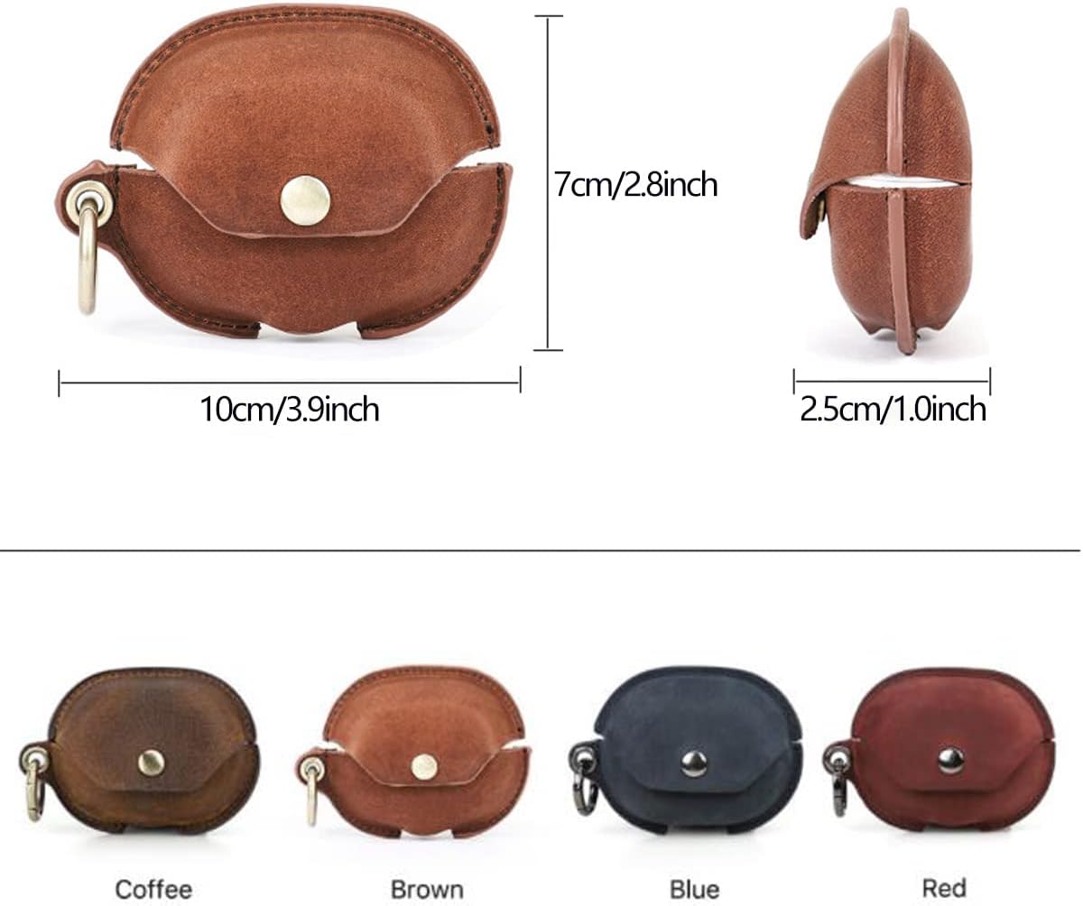 FAOONNMY Funda para Huawei FreeBuds Pro 2, funda de cuero genuino suave para auriculares, funda protectora para auriculares, bolsa de transporte a