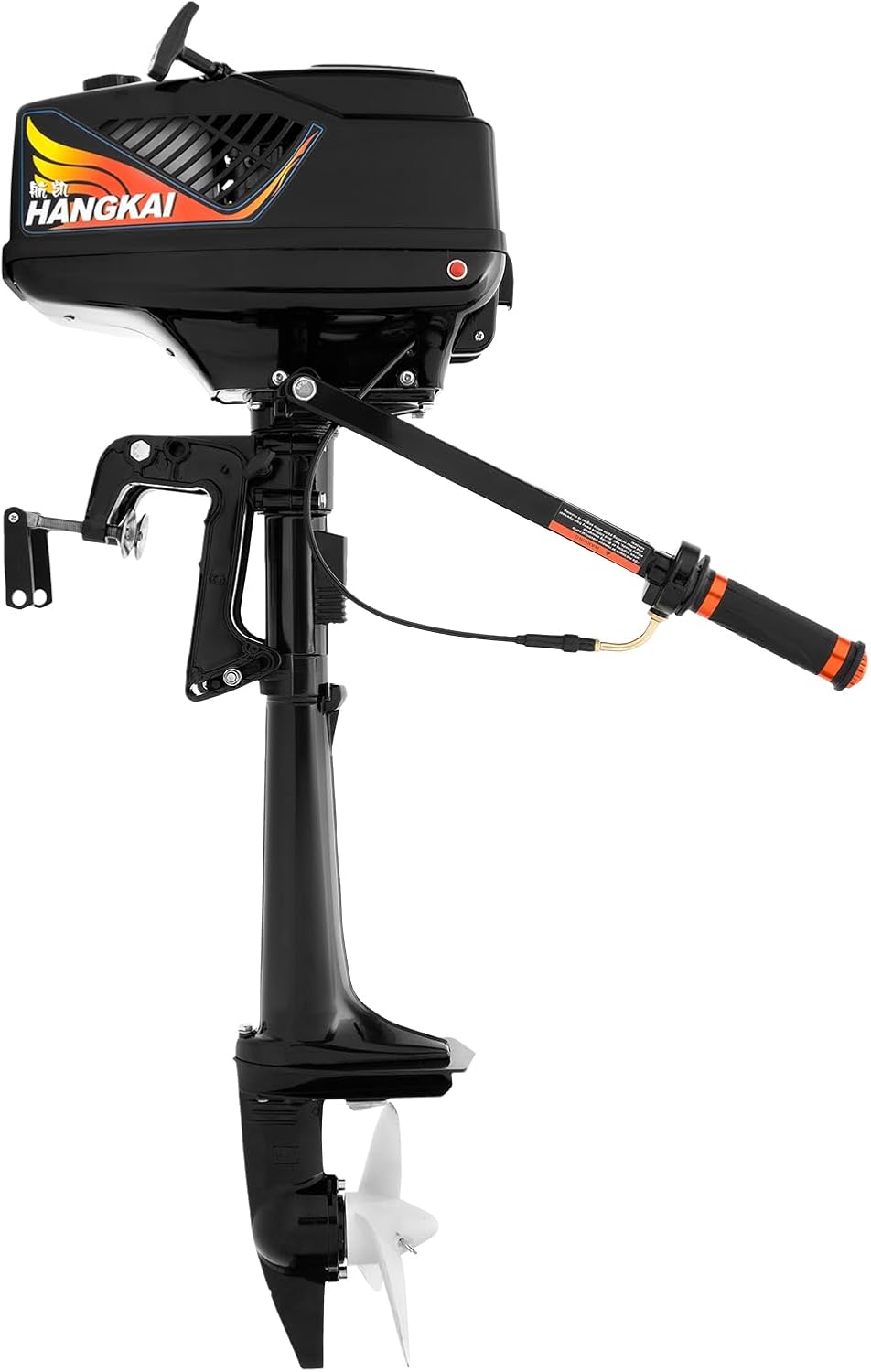 Motor fuera de borda de 2 tiempos, motor de lancha pesada de 3.6 HP 55CC para lanchas de pesca, lanchas motoras y botes inflables, sistema de