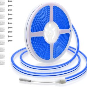 ALITOVE Tira de luces LED de neón de 16.4 pies, 600 LED, 12 V CC, impermeable, para dormitorio, bar, sala de juegos, sala de estar, decoración de ALITOVE Tira de luces LED de neón de 16.4 pies, 600 LED, 12 V CC, impermeable, para dormitorio, bar, sala de juegos, sala de estar, decoración de