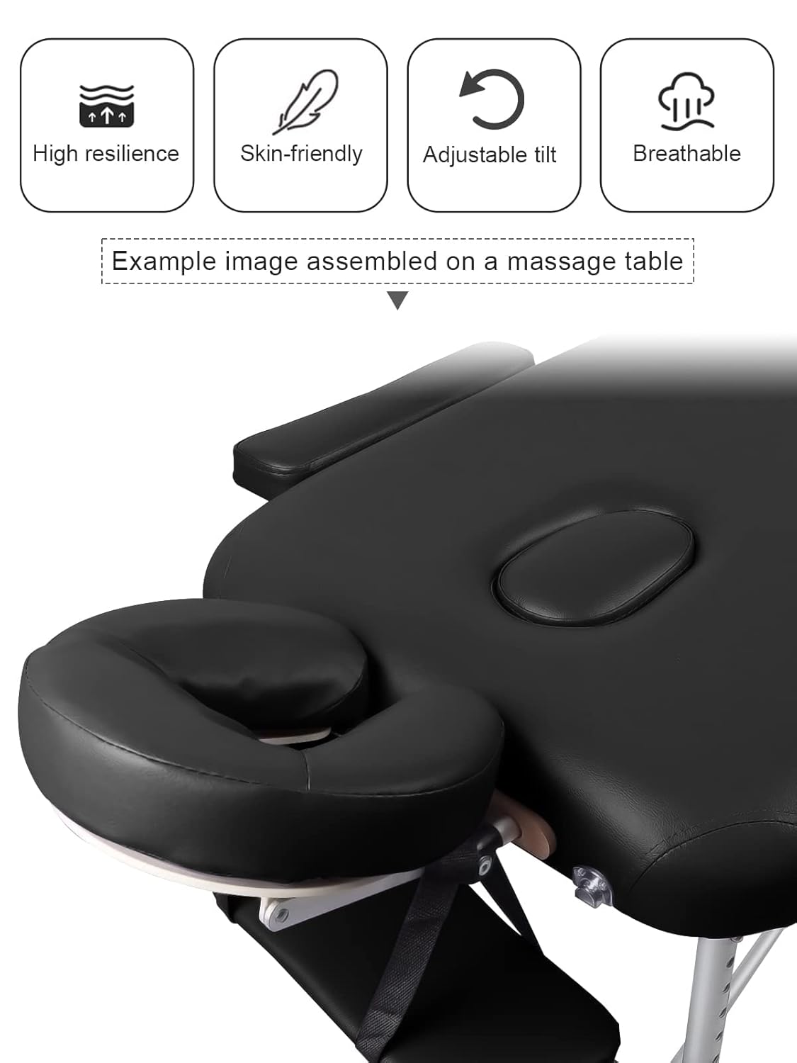 EBANKU Juego de cojines universales ajustables para mesa de masaje, cama y almohada