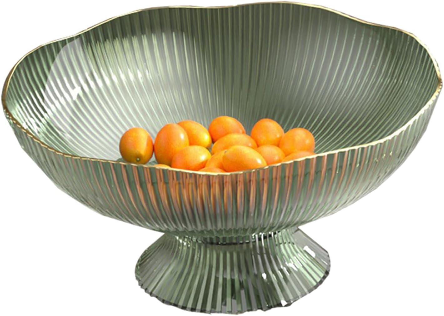 Zerodis Frutero decorativo con agujeros de drenaje, base desmontable, pedestal, frutero para mesa, encimera, cuencos decorativos de frutas para el