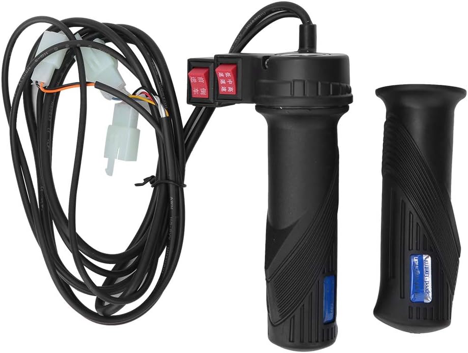Empuñadura de acelerador de bicicleta eléctrica con control de 3 velocidades, agarre de acelerador universal para bicicleta eléctrica