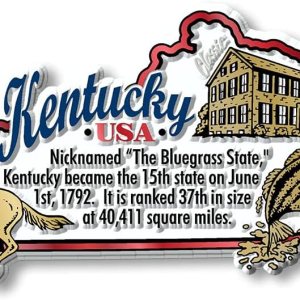 Imán de Kentucky Information State de Classic Magnets, 4.1 x 2.1 pulgadas, recuerdos coleccionables fabricados en los Estados Unidos Imán de Kentucky Information State de Classic Magnets, 4.1 x 2.1 pulgadas, recuerdos coleccionables fabricados en los Estados Unidos