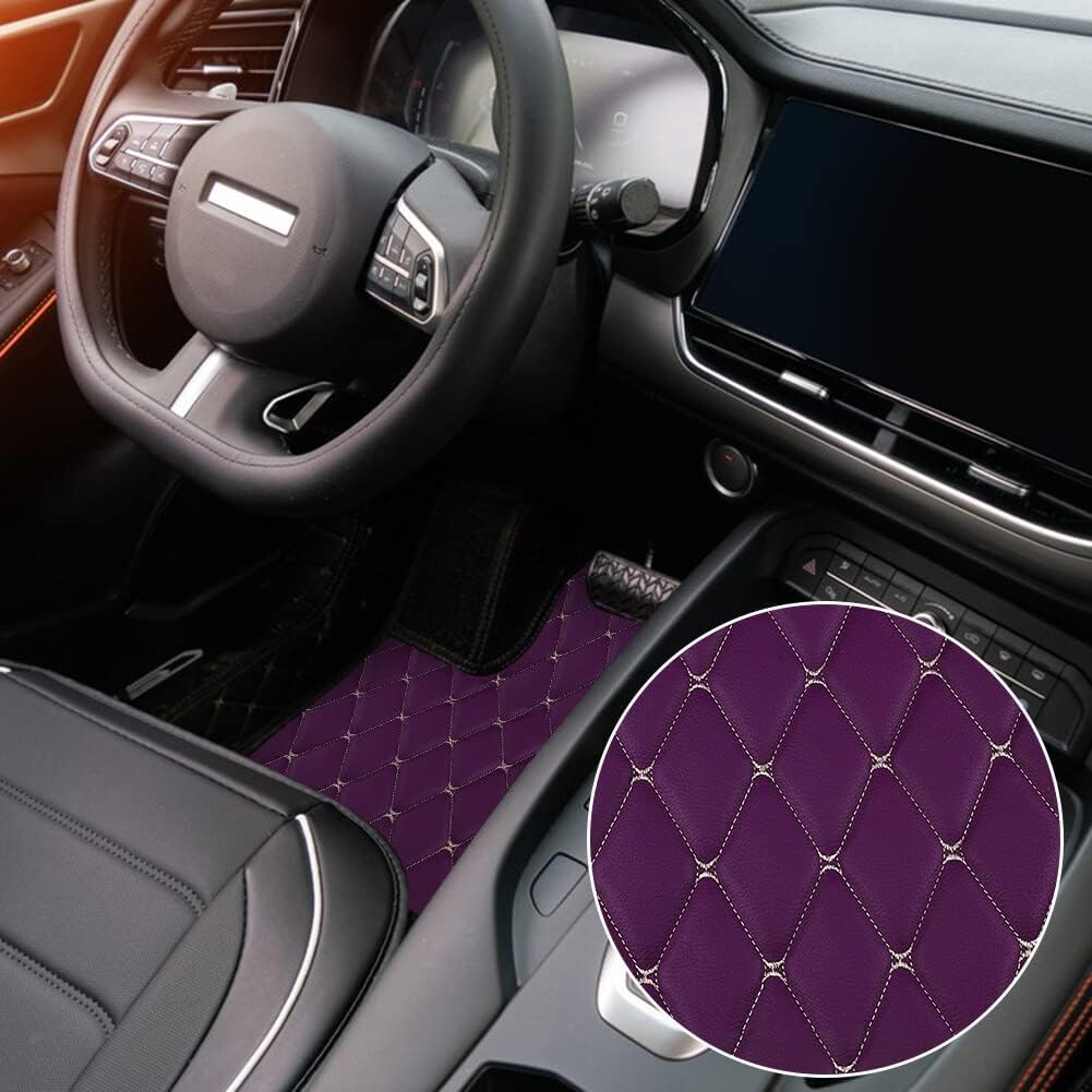 ikasus Tela de vinilo de espuma acolchada con patrón de diamante con respaldo de esponja gruesa tela de piel sintética para techo de automóvil,