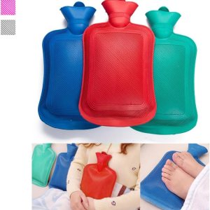 1 bolsa de agua de calor de goma caliente caliente frío relajante botella bolsa terapia invierno grueso 1 bolsa de agua de calor de goma caliente caliente frío relajante botella bolsa terapia invierno grueso