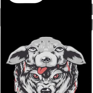 iPhone 13 Pro Max Wolf in Sheep’s Clothing – Lobos en ropa de oveja Metáfora caso iPhone 13 Pro Max Wolf in Sheep’s Clothing – Lobos en ropa de oveja Metáfora caso