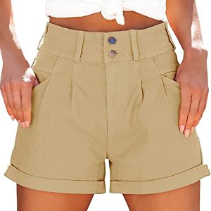 Womens Summer Shorts Casual Pockets Relaxe-Fit Twill Bermuda Cargo Shorts Loose Fit Hiking Cargo Pants Womens Summer Shorts Casual Pockets Relaxe-Fit Twill Bermuda Cargo Shorts Loose Fit Hiking Cargo Pants