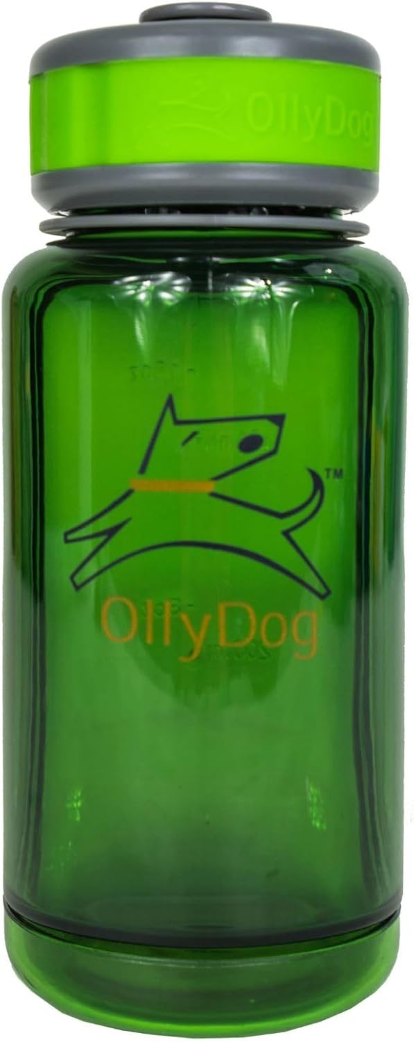 OllyDog OllyBottle – Botella de agua para perros, dispensador de agua para mascotas con cuenco desmontable, accesorios para mascotas para caminar al