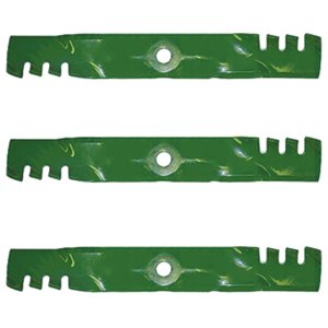 RAParts B1PD1054 – Juego de 3 cuchillas de mulching para John Deere, compatible con modelos de cortacésped JD 54C Deck RAParts B1PD1054 – Juego de 3 cuchillas de mulching para John Deere, compatible con modelos de cortacésped JD 54C Deck
