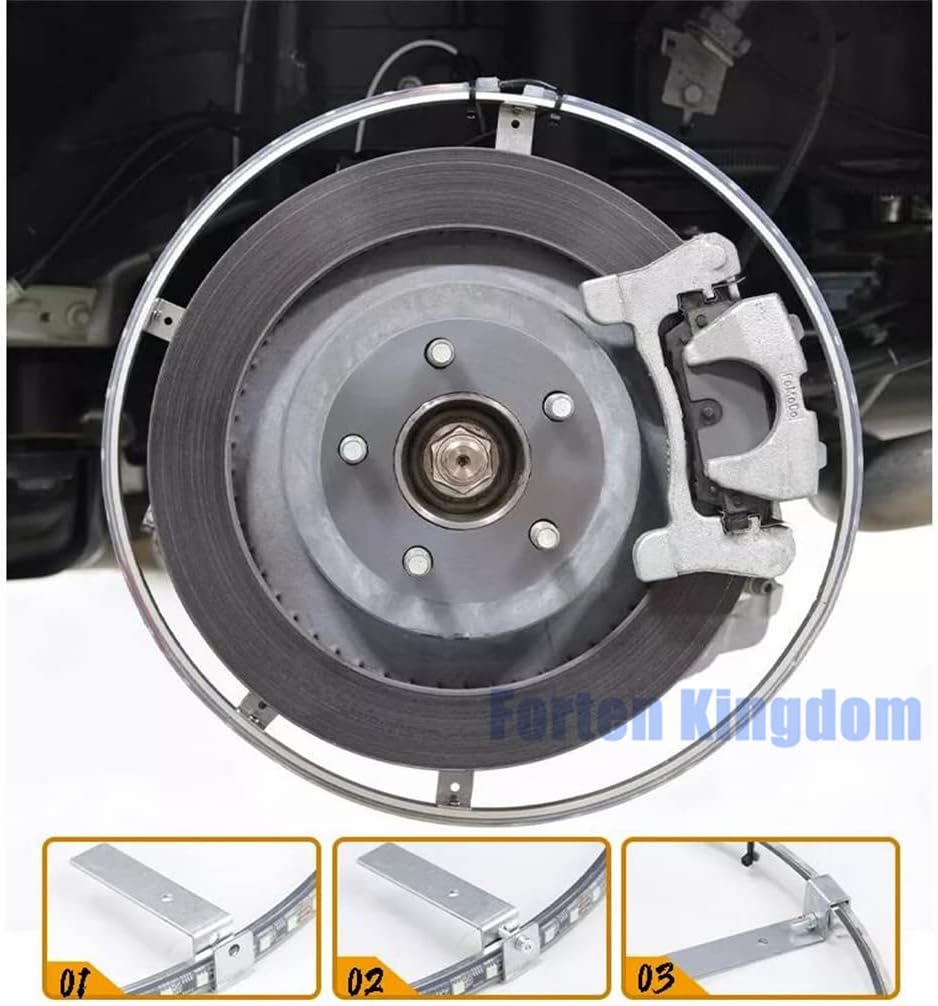 Juego de luces LED de 15.5 pulgadas para llantas de color de flujo de sueño para automóvil, camión, todoterreno, kit de anillo de rueda LED por