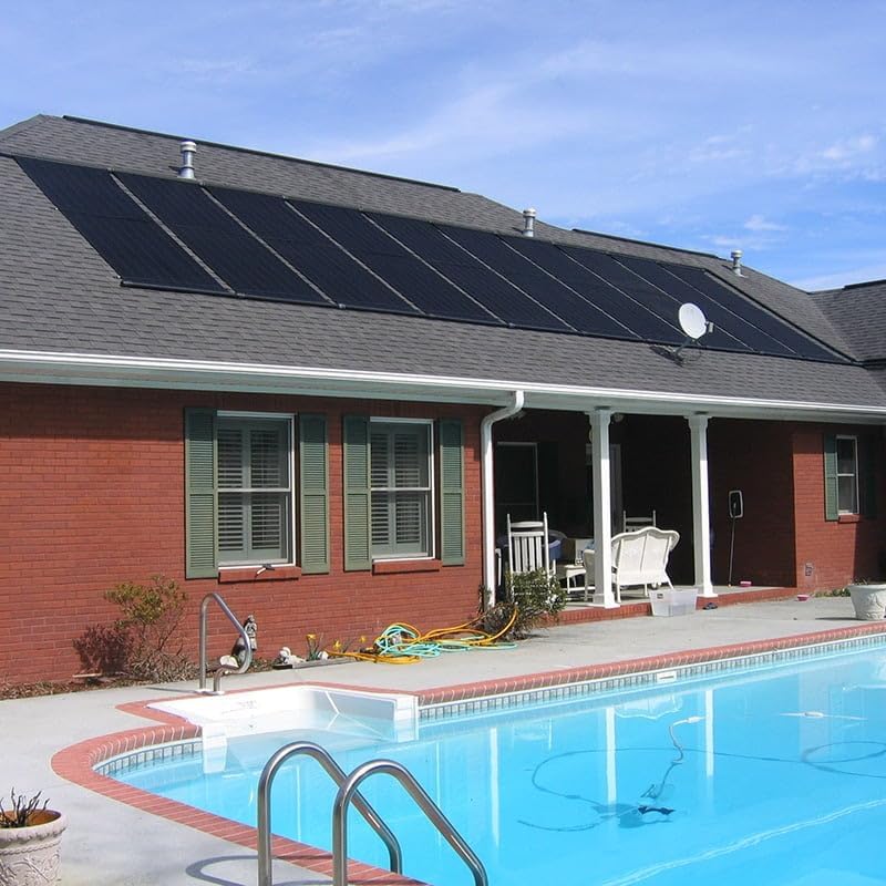 XtremepowerUS Sistema de calefacción del panel solar de la piscina enterradasobre tierra 28″ x 20′