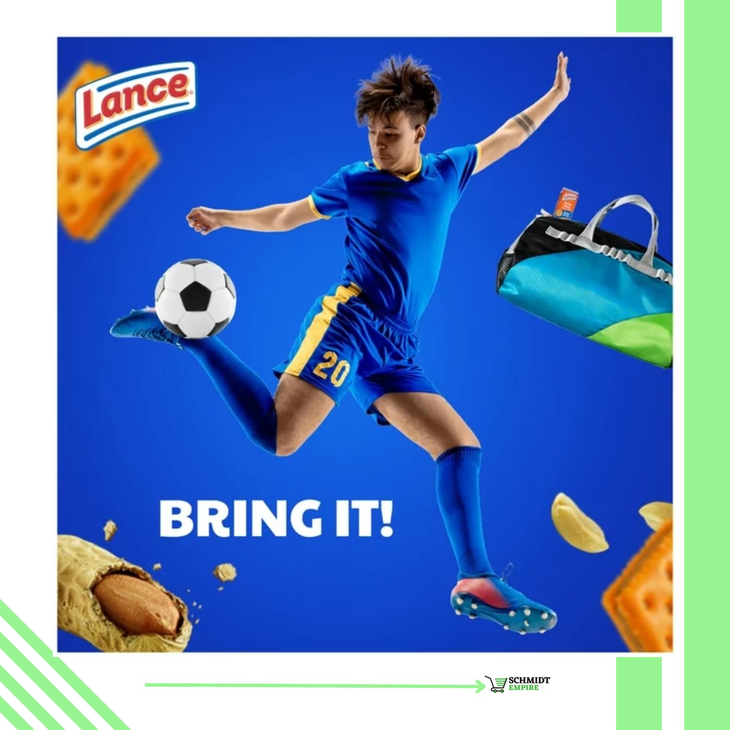 Lance Sandwich Crackers, ToastChee Peanut Butter, 8 paquetes individuales, 6 sándwiches cada uno + 1 protector de tarjeta SchmiidtEmpire + adhesivo
