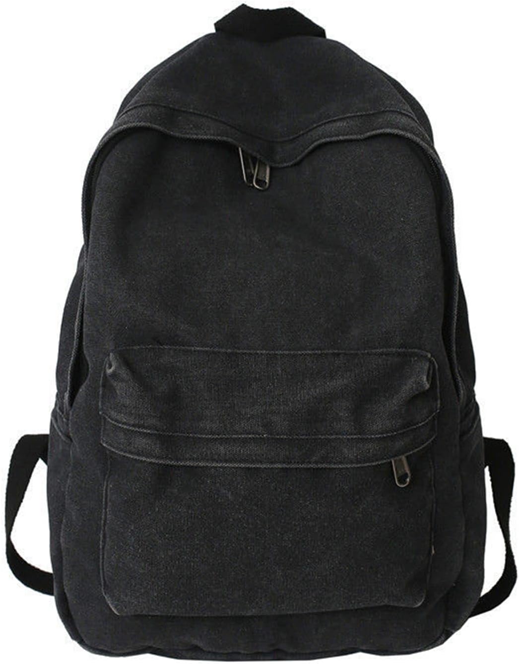 Mochilas estéticas, ligeras, repelentes al agua, informales, para mujer, hombre, escuela, regalo para estudiantes, Negro -, Mochila