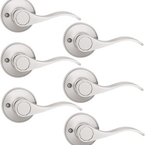 knobelite Paquete de 6 manijas de puerta simuladas, manija de puerta ondulada para mano derecha, maniquí para lavandería, pasillo, armario, palanca knobelite Paquete de 6 manijas de puerta simuladas, manija de puerta ondulada para mano derecha, maniquí para lavandería, pasillo, armario, palanca