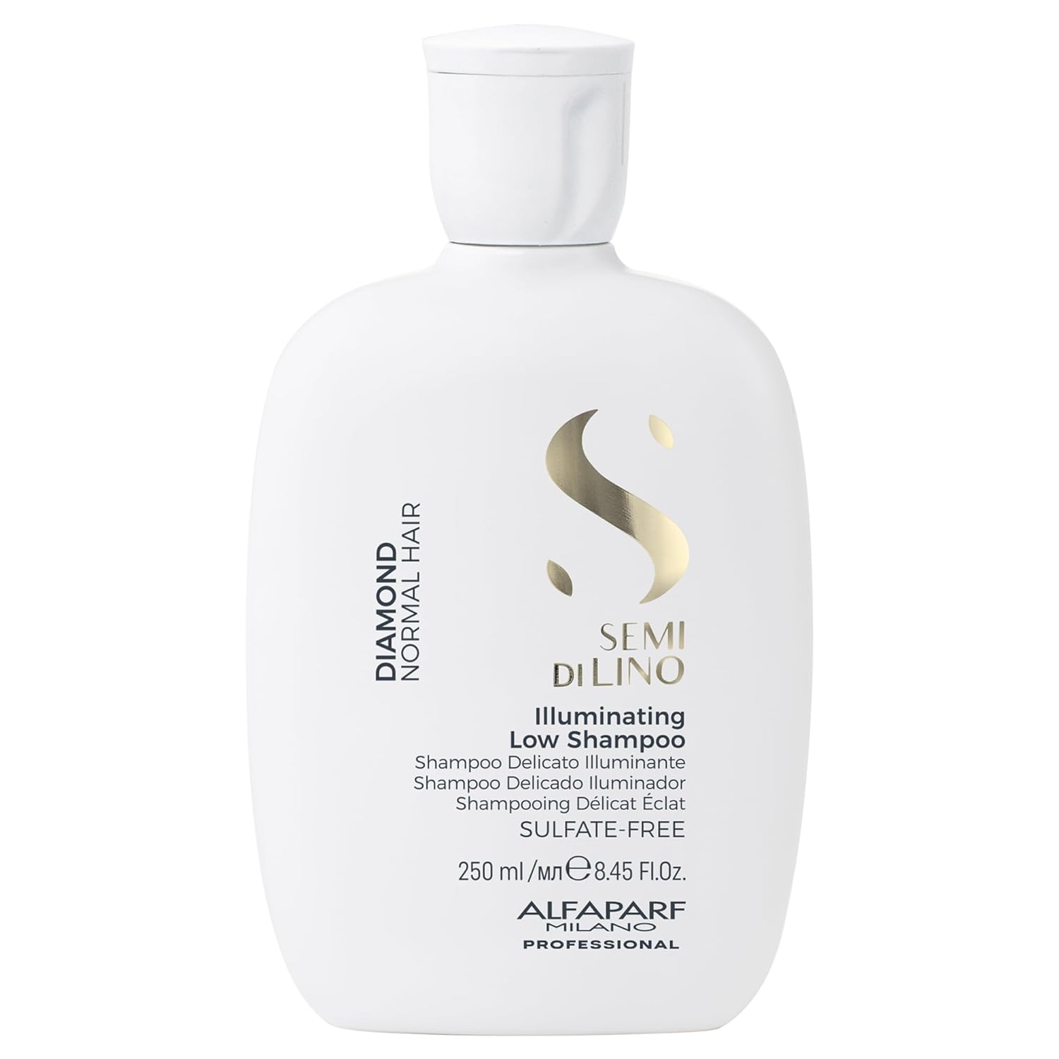 Alfaparf Milano Semi di Lino Diamond Illuminating Gift Set para cabello teñido  Champú sin sulfatos, máscara y suero de aceite para el cabello