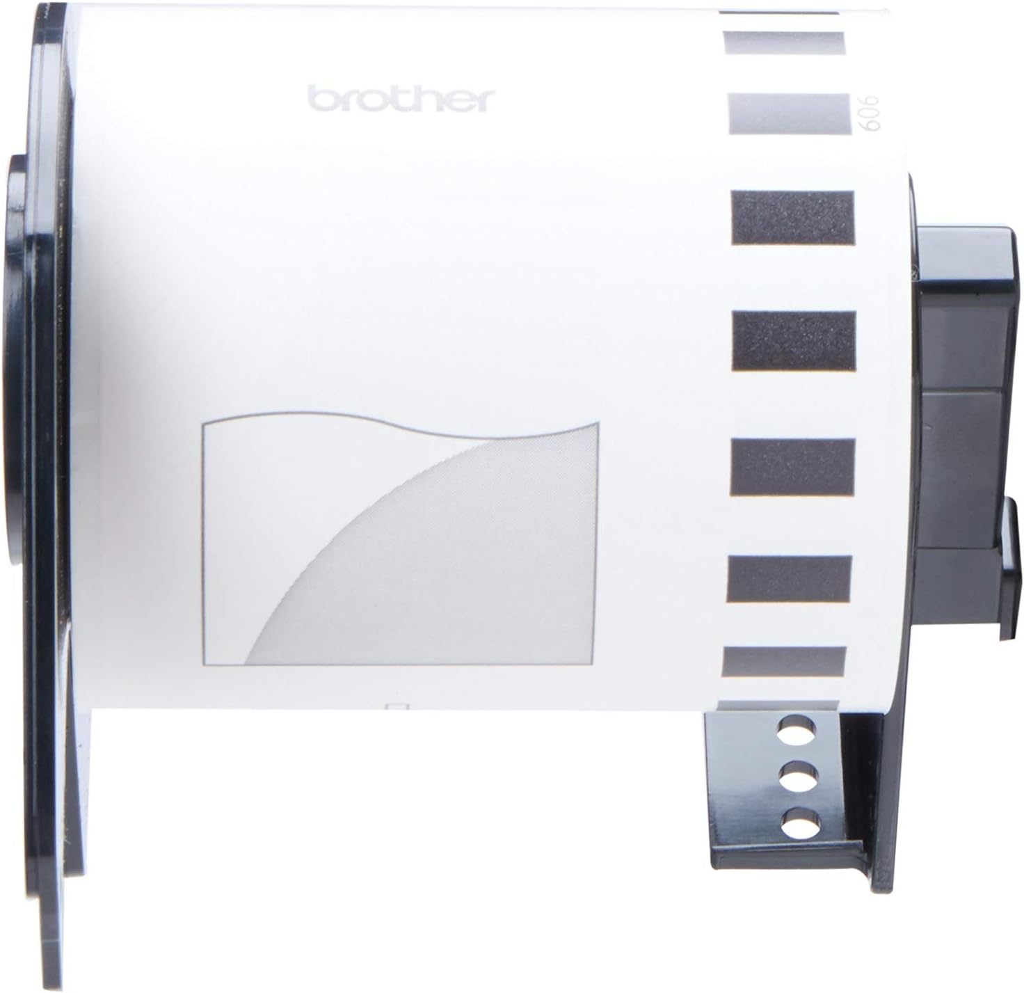 Brother Cinta de película de longitud continua original DK-2606, 2.4 in x 50 ft (62 mm x 15.2 m), negro sobre blanco, embalaje al por menor
