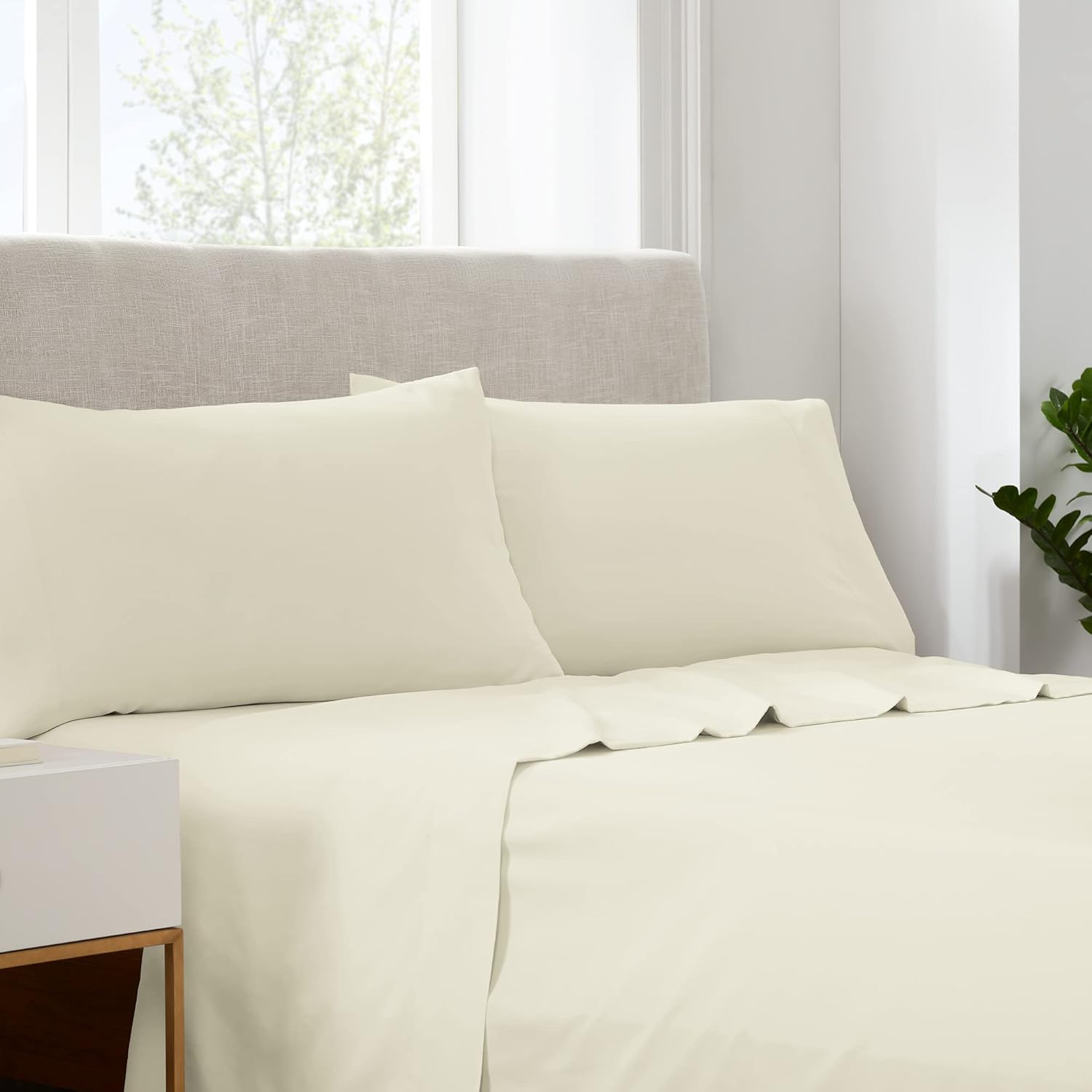 SERTA Simply Clean – Juego de sábanas de 3 piezas con bolsillo profundo, hipoalergénicas, resistentes a las manchas, tamaño individual XL, color