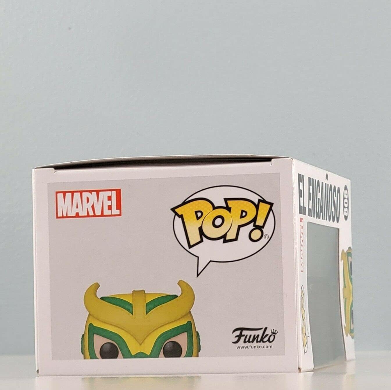 Lucha Libre Marvel Edition El Enganoso Pop! Figura coleccionable de vinilo con cabeza de bobble, exclusiva