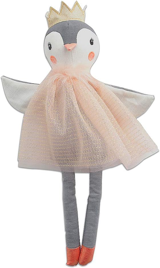 MON AMI Muñeca de princesa pingüino con tul rosa, 18 pulgadas, muñeca de animal de felpa suave, uso como juguete o decoración de habitación, gran