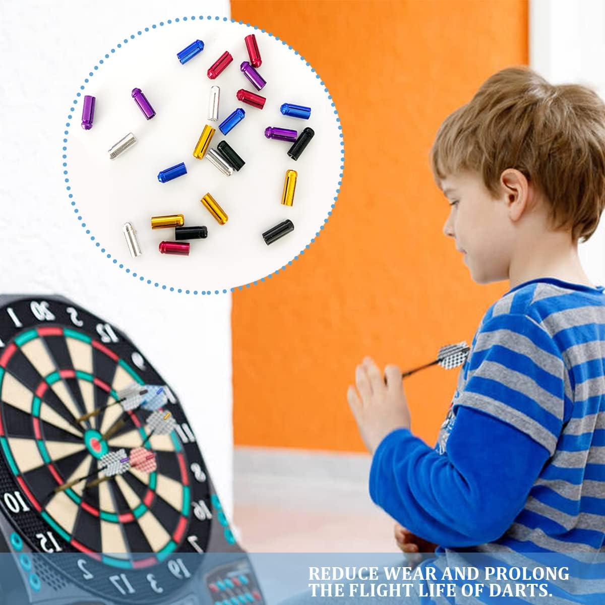 2448 piezas de dardos protectores de ala de vuelo de dardos de aleación de aluminio corrector fijo de 90 grados accesorios de dardos de competencia