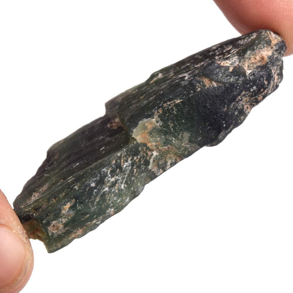 Serpentina en bruto sin tratar de 96.50 Ct. Cristal curativo certificado natural verde Serpentina Piedra preciosa, Gema