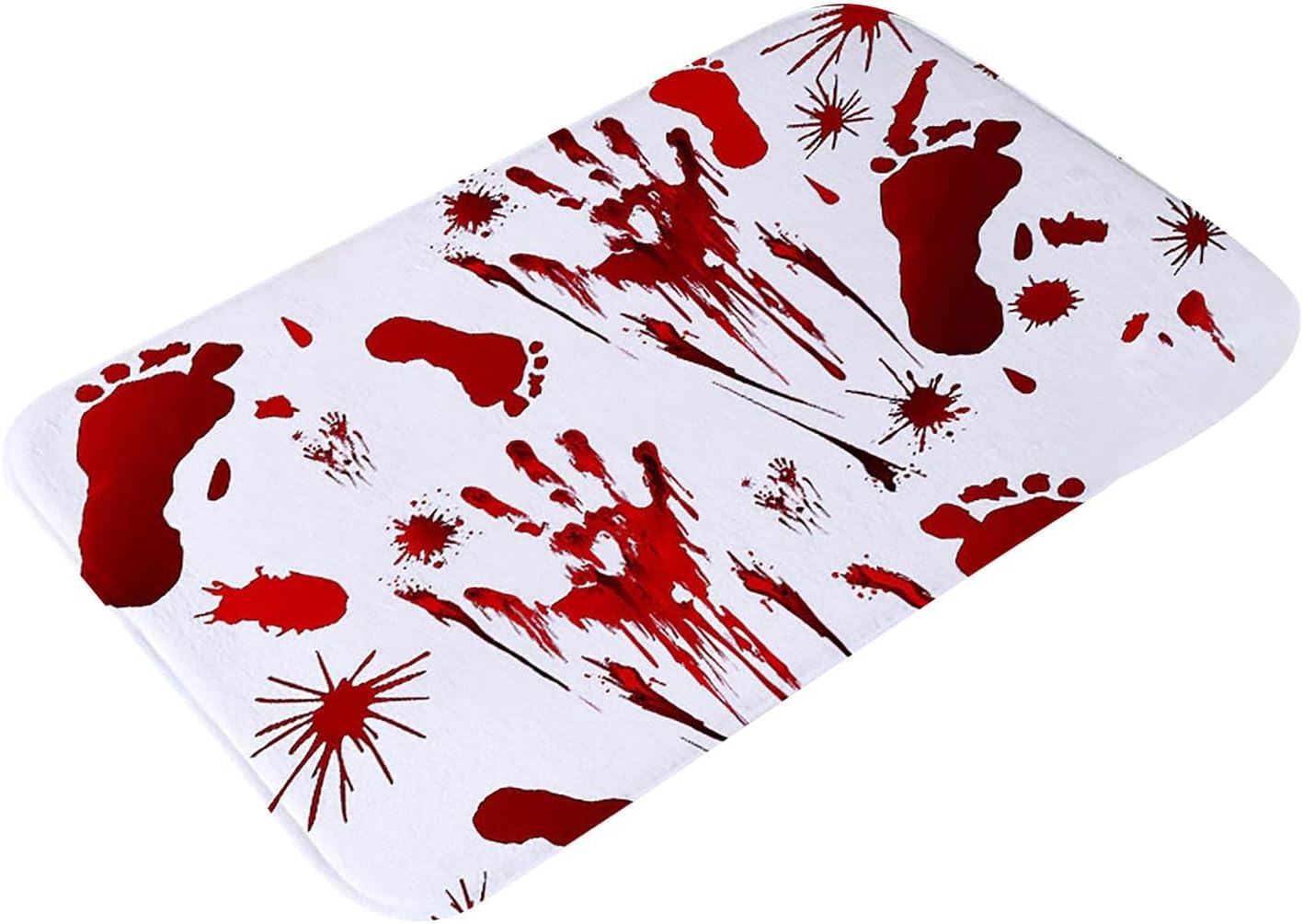 Alfombra de baño de Halloween, tapete de baño de sangre de broma, tapete de color de color cuando está mojado, antideslizante, decoración de