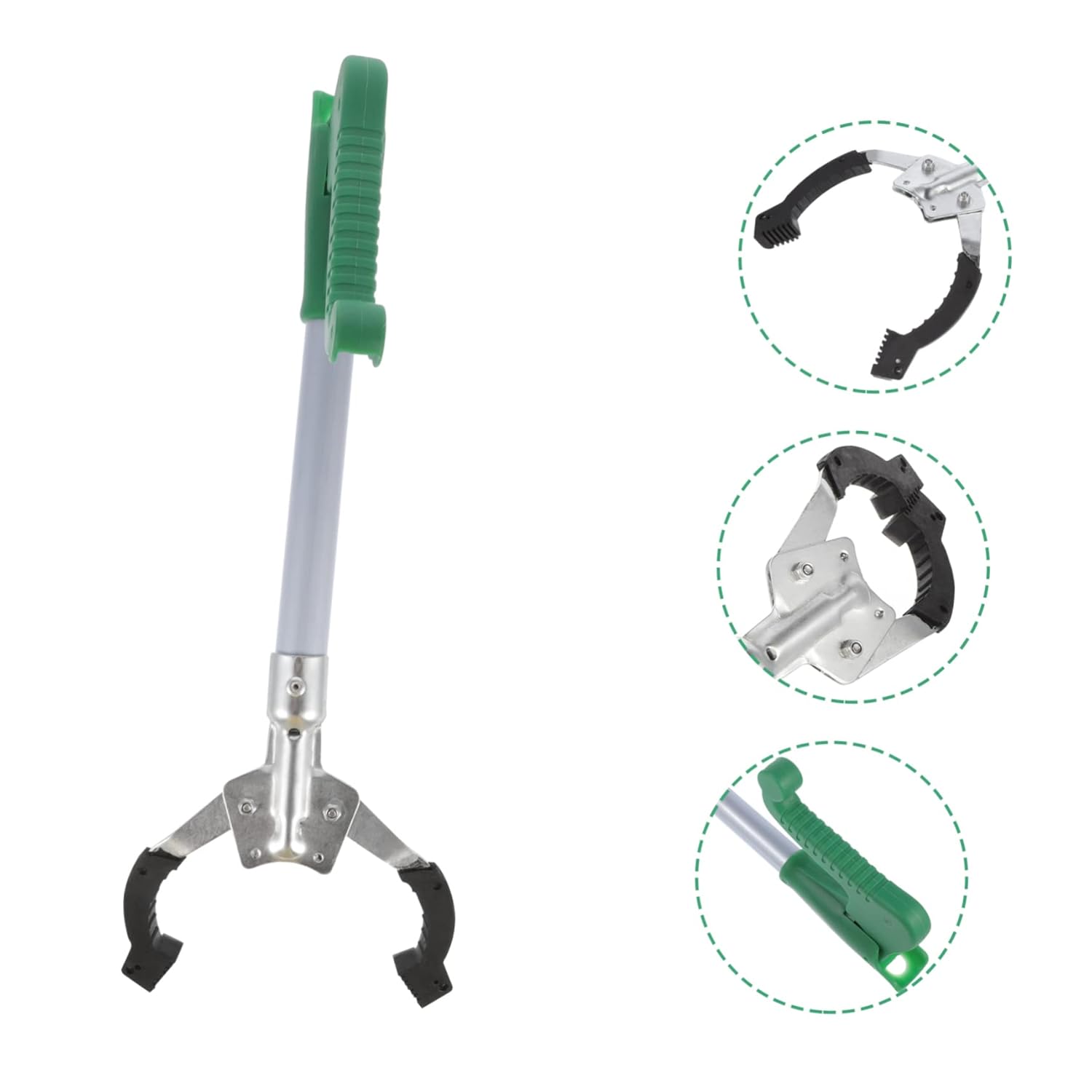 3 piezas de basura, herramienta plegable, multilimpiadora, herramienta de limpieza, recogedor de basura, palito superior para ancianos, herramienta