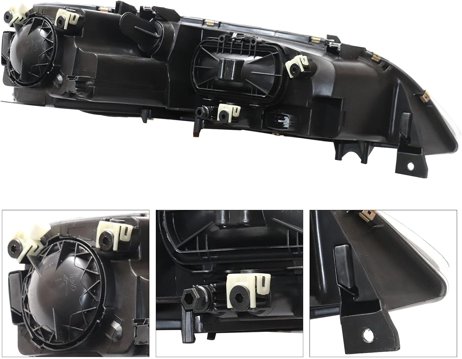 TBVECHI Para 2006 2007 2008Mazda 6 Conjunto de faros delanteros halógenos 1 par de faros delanteros izquierdo + reemplazo del lado del pasajero