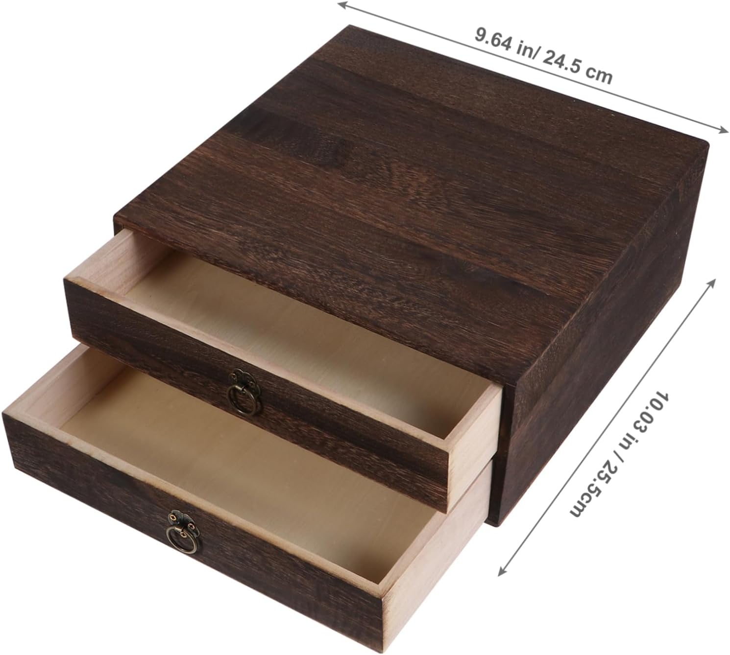 STOBOK 1 cajón de mesa de madera maciza, organizador de tesoros, organizador de escritorio, gabinete de almacenamiento de escritorio de madera,