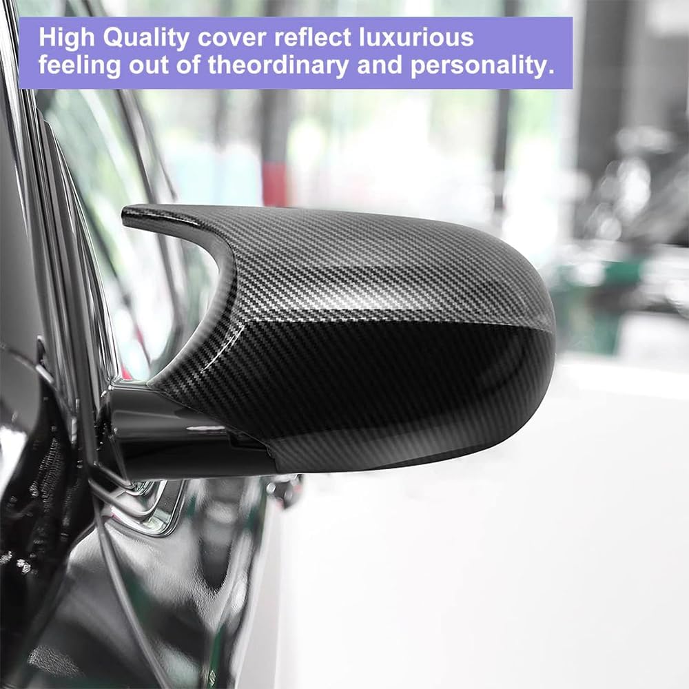 Cubiertas de tapa de espejo de puerta lateral compatibles con BMW E90 E91 2005-2007, E92 E93 2006-2009, E87 2004-2006, E81 2005-2009, E82 E88