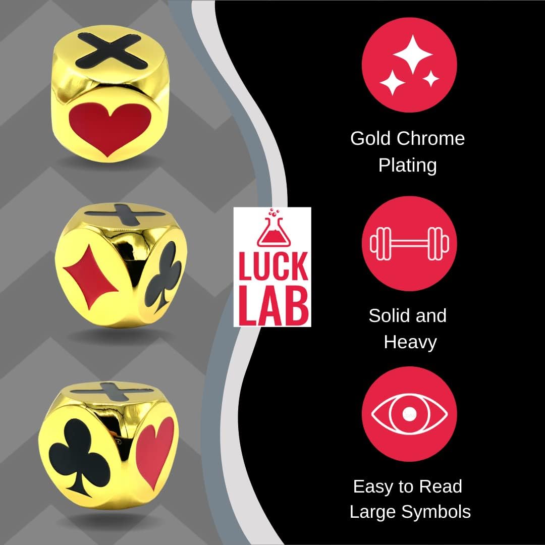 Luck Lab Marcadorindicador Trump de alta calidad, para usar con Euchre, Pinochle, Bridge y más, viene con bolsa de almacenamiento de terciopelo