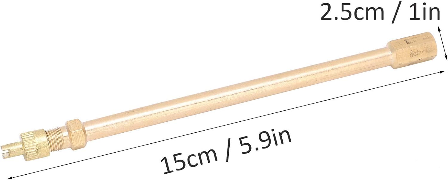 Válvula sin cámara, práctica válvula de neumático anticorrosión al vacío sin cámara con tubo de extensión multifuncional, accesorio para bicicleta