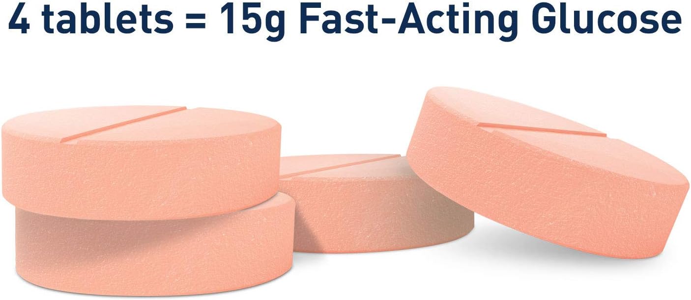 TRUEplus Glucose Tablets, Orange Flavor – 6X 10ct Tubes