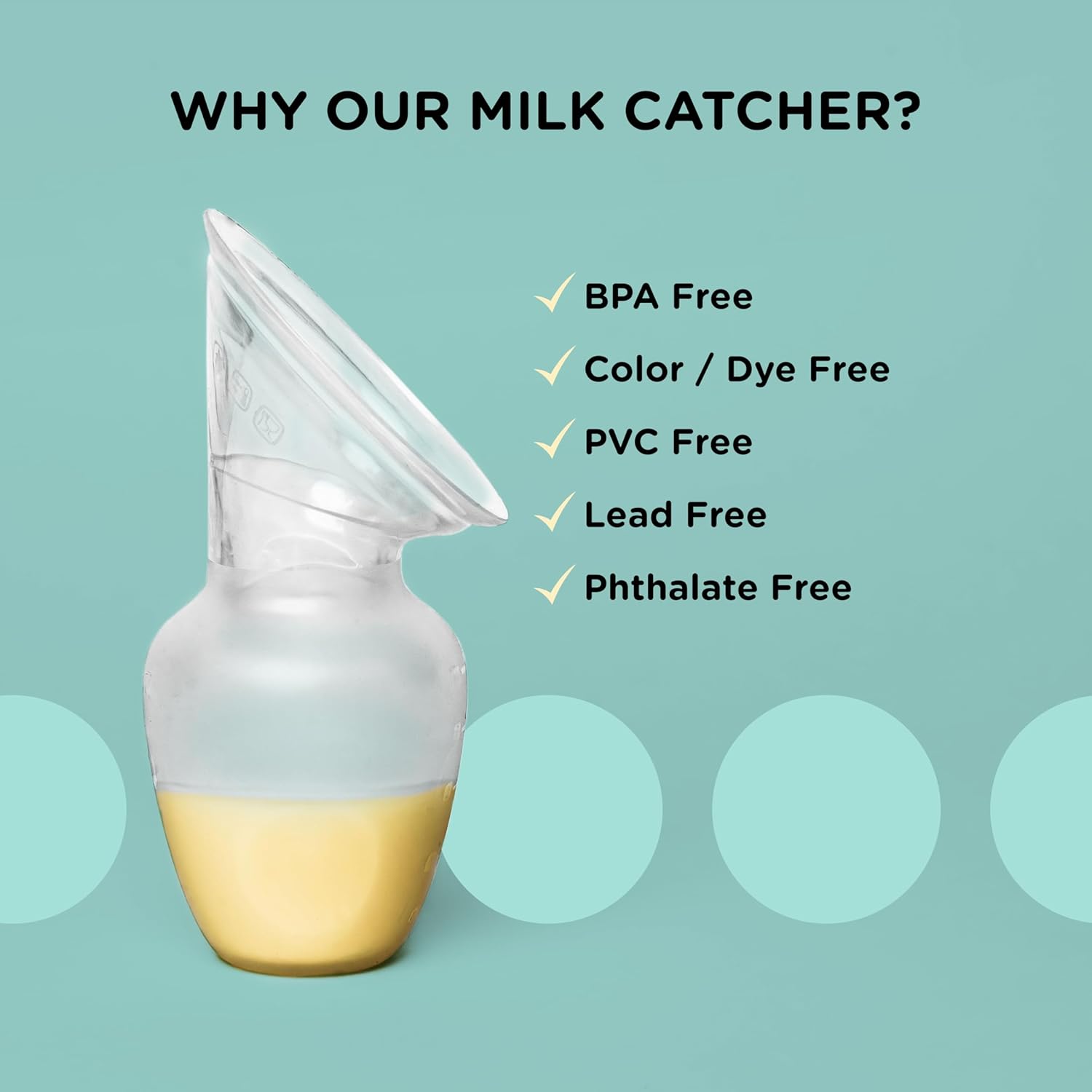 Extractor de leche manual manos libres con válvula personalizada a prueba de derrames, esenciales posparto, fácil de limpiar, bomba portátil para