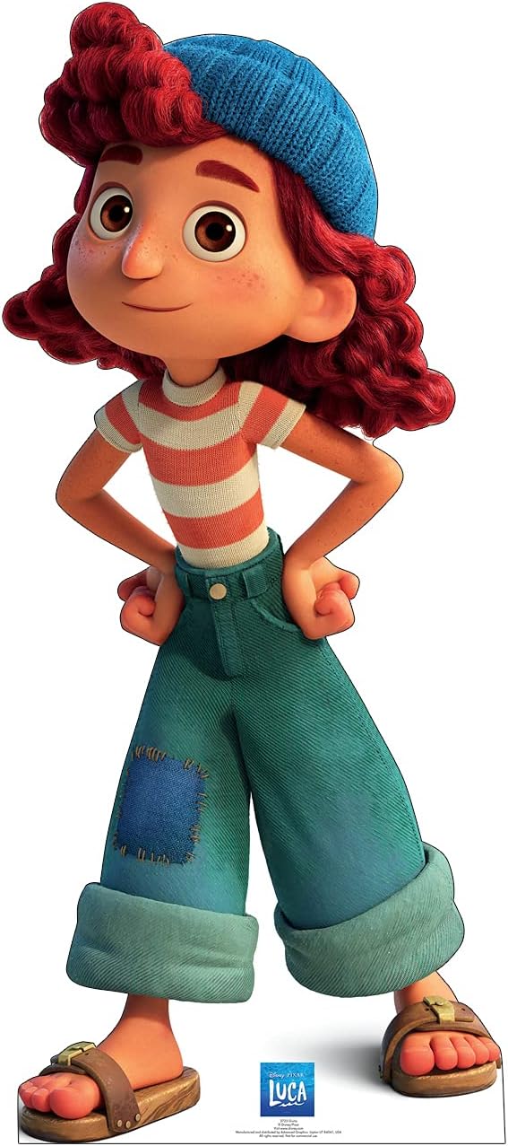 Cardboard People Giulia – Soporte de cartón de tamaño real con recortes – Disney Pixar Luca (película de 2021)