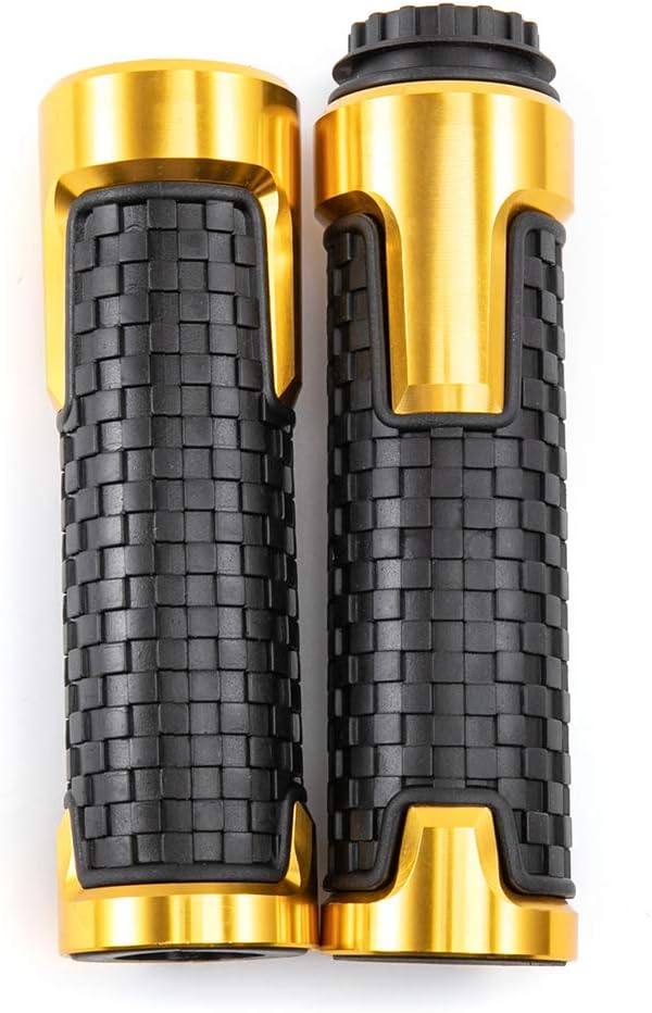 Empuñaduras de mano de 78 pulgadas 0.866 in antideslizantes universales de aluminio y gel de goma para manillar para moto