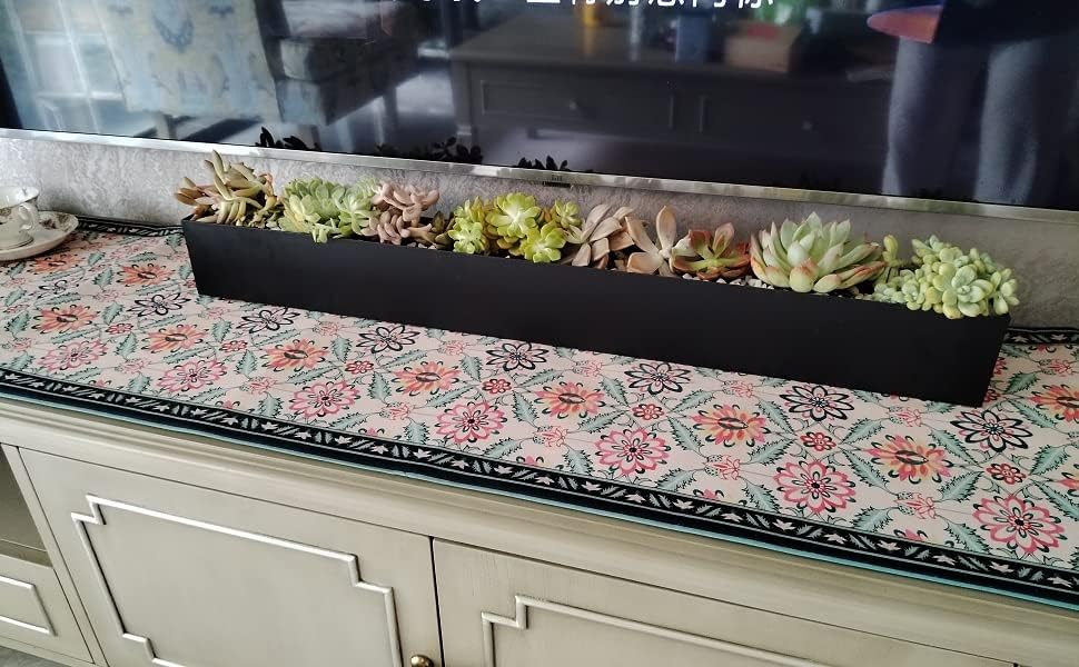 Macetero rectangular de metal moderno para suculentas, maceta decorativa para interiores y exteriores de 32 pulgadas, maceta decorativa para