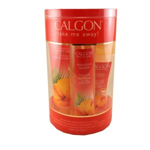 Calgon Caja de regalo de 4 piezas para el cuidado corporal de jengibre hawaiano Calgon Caja de regalo de 4 piezas para el cuidado corporal de jengibre hawaiano