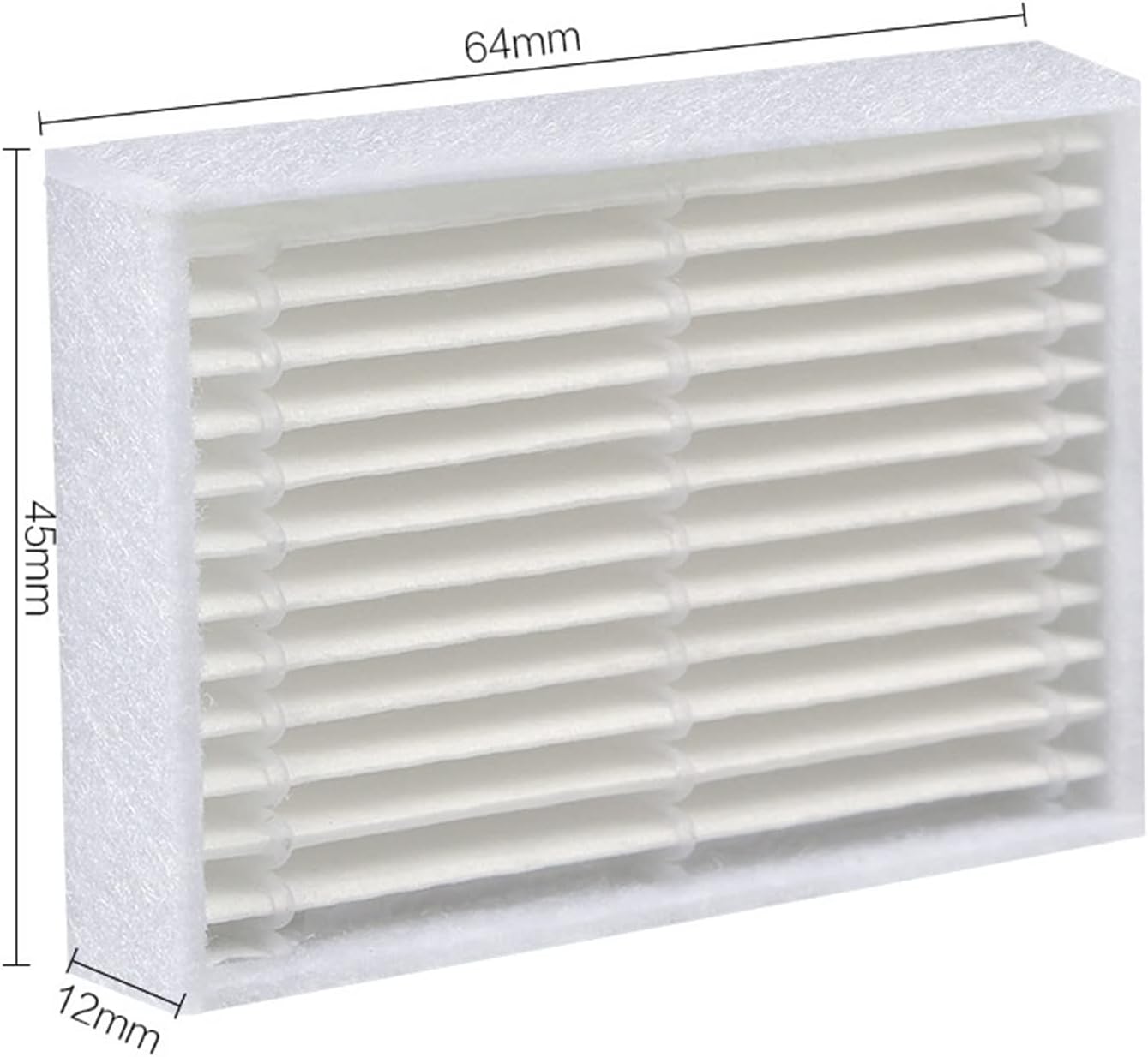 GammeC Piezas para aspiradora, 16 unidslote cepillo lateral y filtro HEPA y paño de fregona, compatible con Midea VCR15 VCR16 MR04
