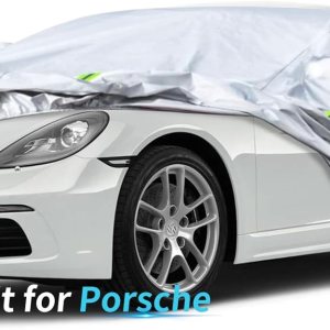Funda de automóvil a medida para Porsche, funda de automóvil de 7 capas impermeable para todo tipo de clima, para exteriores, cubierta completa Funda de automóvil a medida para Porsche, funda de automóvil de 7 capas impermeable para todo tipo de clima, para exteriores, cubierta completa