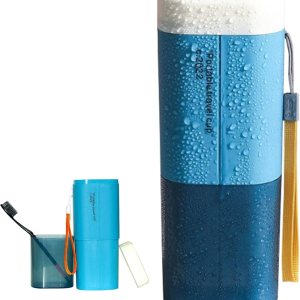 Estuche de viaje para cepillos de dientes, soporte portátil para cepillos de dientes, juego de pasta de dientes multifunción con taza, estuche para Estuche de viaje para cepillos de dientes, soporte portátil para cepillos de dientes, juego de pasta de dientes multifunción con taza, estuche para