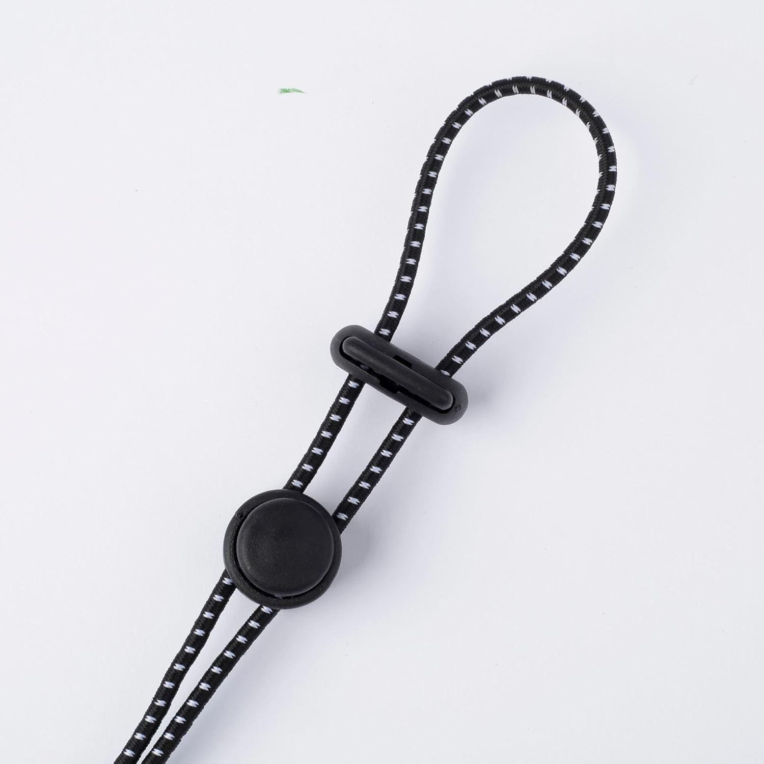 2 soportes ajustables negros para palos de senderismo, hebilla de fijación para bastón de caminar con cordón elástico, cordones de seguridad para