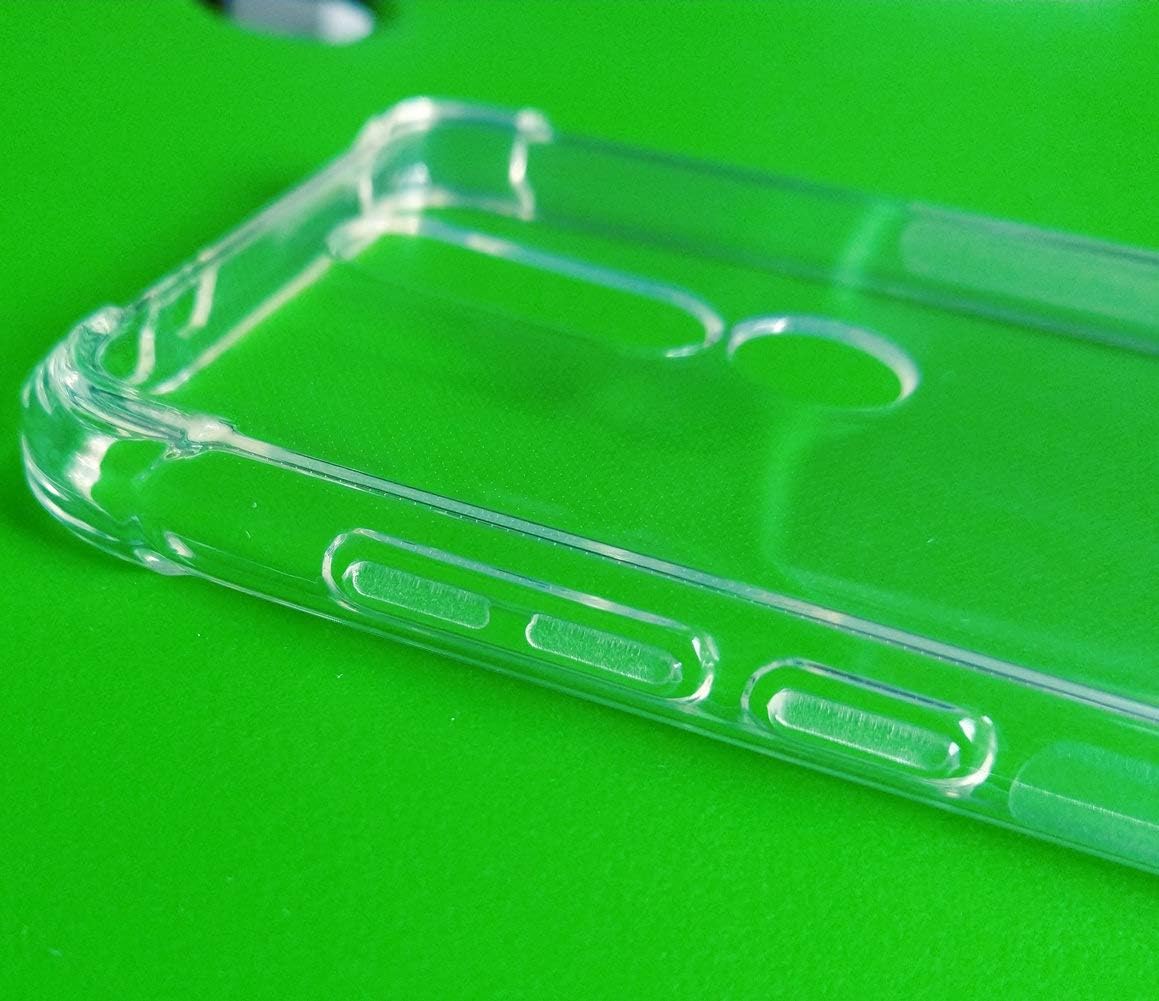 TIYA Funda transparente para Nokia 5.1 Plus X5 TPU Four Corners 5.1+ Cover Transparente Suave