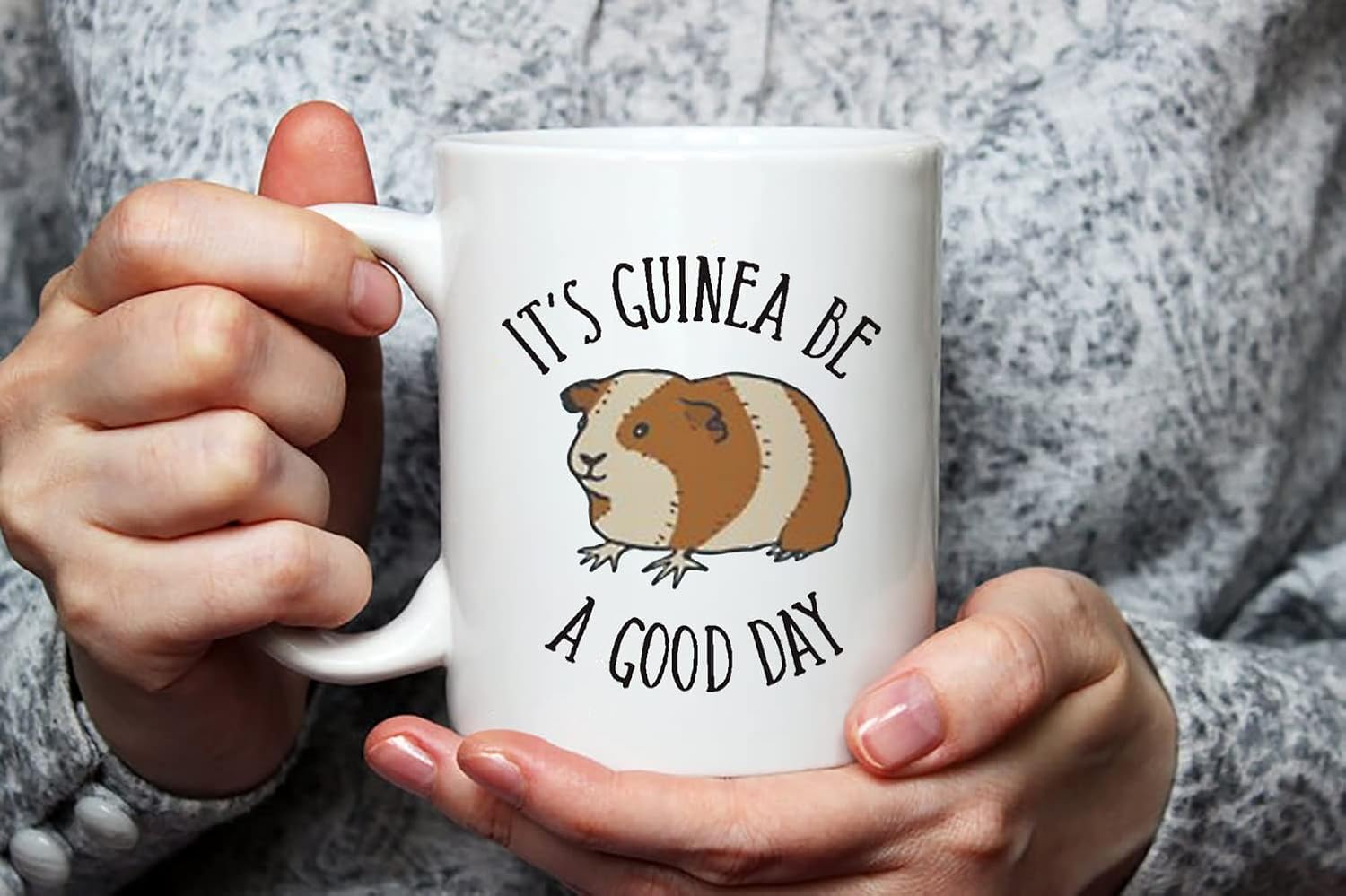 Taza de conejillo de indias, conejillo de indias, It’s Guinea Be a Good Day, taza de café novedosa de 11 onzas